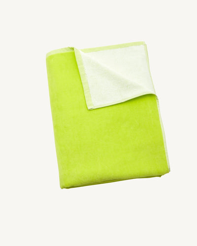 Serviette de plage en éponge Vert acide Beach