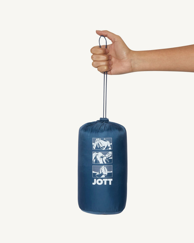 Doudoune légère à capuche Bleu jeans Cloe