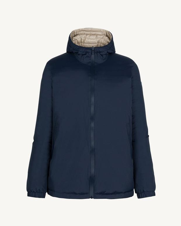 Doudoune ultralégère réversibles Marine/Beige Chicago 2.0