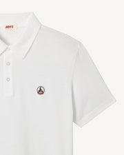 Polo en coton biologique Blanc Lavan