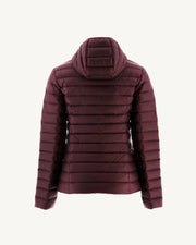Doudoune légère à capuche Aubergine Cloe