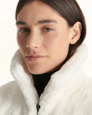 Doudoune avec des cristaux Swarovski®️ sans manches réversible Grand Froid Blanc Daria